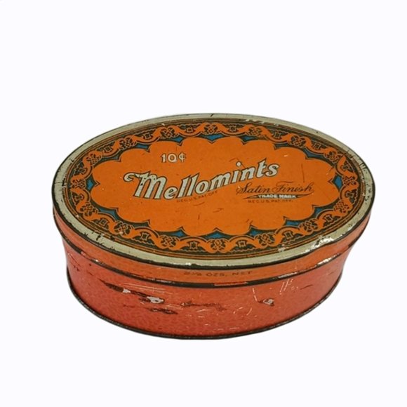 Mellowmints Vintage Tin Brandle & Smith Phila. PA - Picture 1 of 8